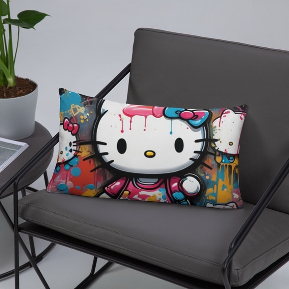 Hello Kitty Graffiti Pillow NWT - Picture 10 of 11